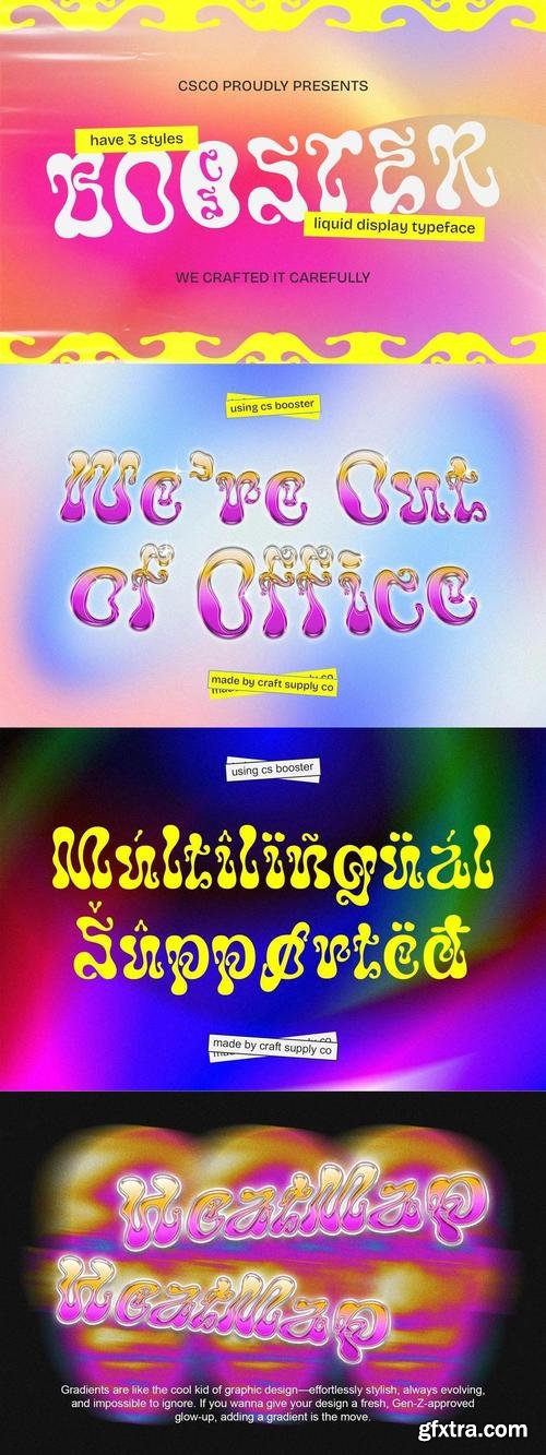 Booster - Liquid Font