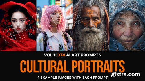 374 Midjourney Prompts for Cultural Portraits