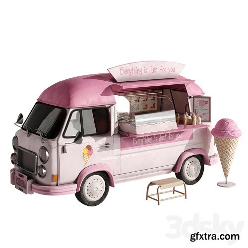 Foodtruck ice cream set 2