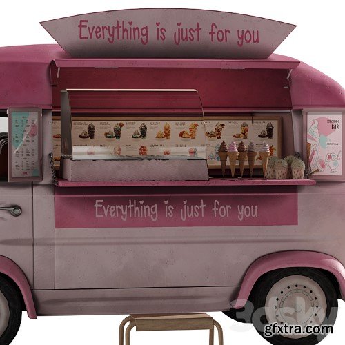 Foodtruck ice cream set 2