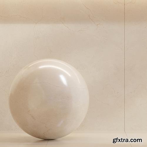 3dsky Pro - Cifre Ceramica Set 03 - Bundle - 2 types: Beige and Cream marble / 4k