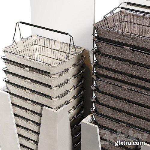 3dsky Pro - Rack with baskets for the store