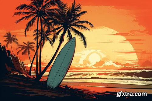 5000 Midjourney Prompts 25 Illustration Styles for Summer