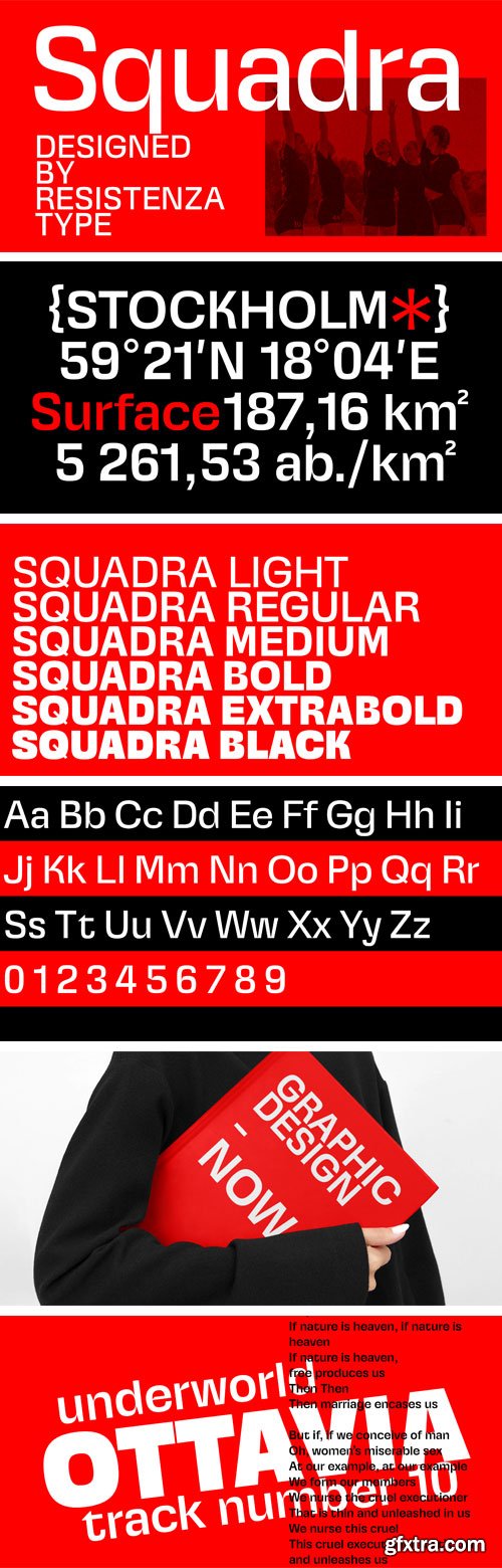 Myfonts - Squadra Font Family