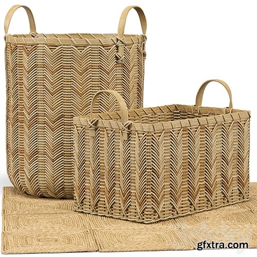 3dsky Pro - Petaluma Basket, Seagrass Squares Rug