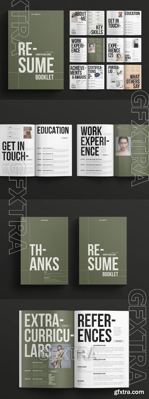 Resume Booklet Template PCXVM9P Resume Booklet Template PCXVM9P