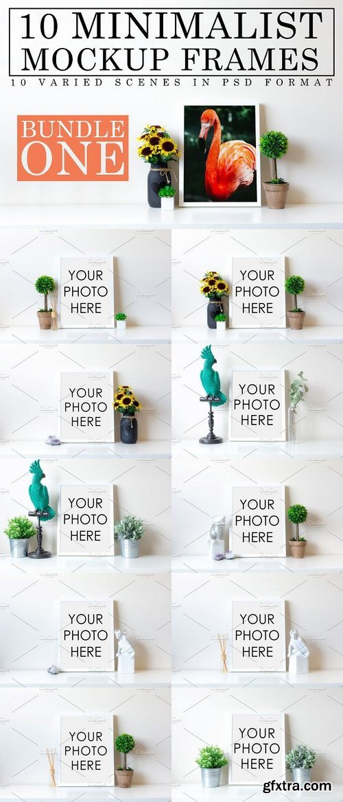 CM - 10 Minimalist White Mockup Frames 1218253 CM - 10 Minimalist White Mockup Frames 1218253