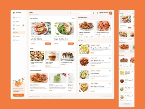 'Reztro - Restaurant Dashboard'