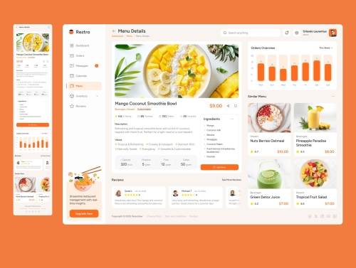 'Reztro - Restaurant Dashboard'
