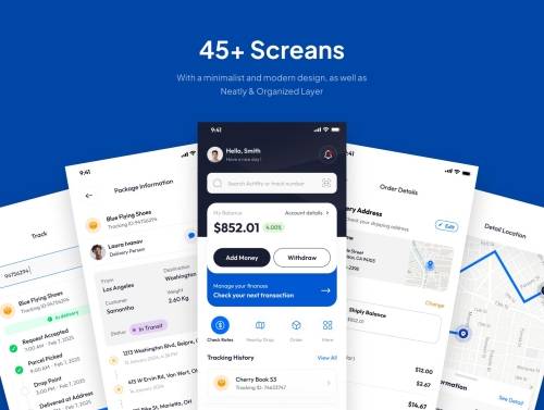 'Shiply - Shipping Mobile App UI Kits'