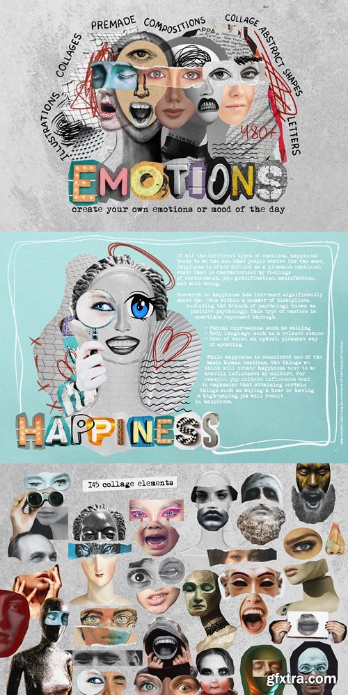 CM - Emotions. Collage & Illustrations