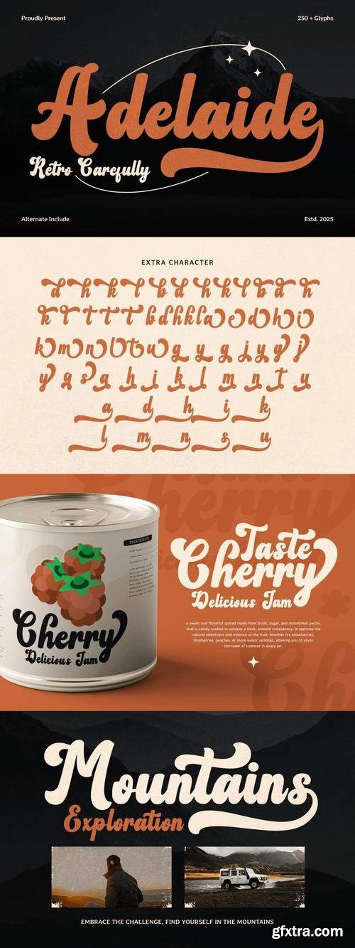 Adelaide - Retro Font