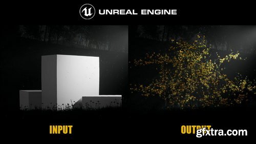 Artstation - Houdini Tutorial Procedural Bush Plant in Unreal Engine 5