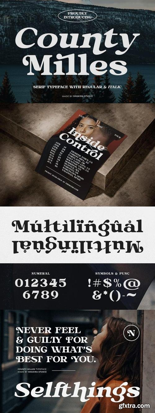 County Miles - Serif Font