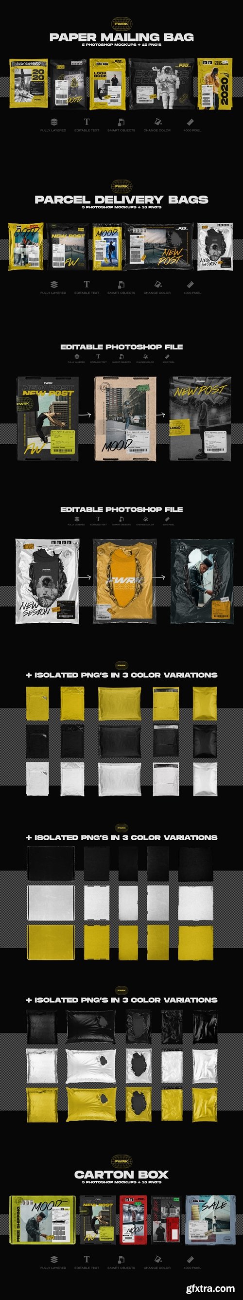 FLYERWRK - Delivery Packaging Bundle