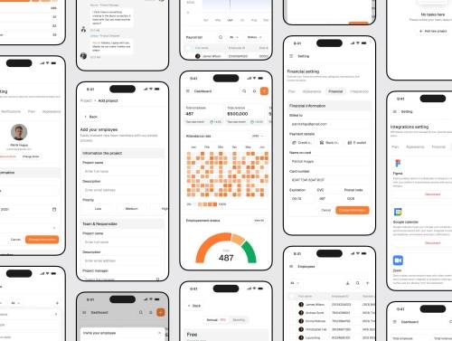 'Manatzy – HR Management Dashboard UI Kit'