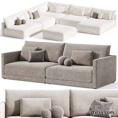 3dsky Pro - Blanche Katarina Corner Sofa By blanche