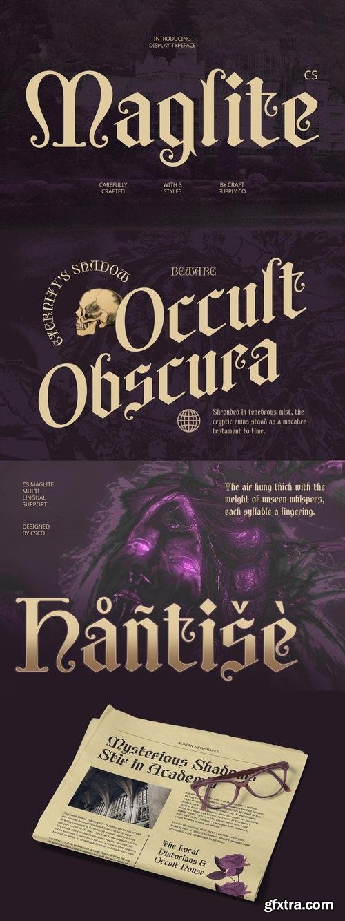 Maglite - Gothic Uncial Font