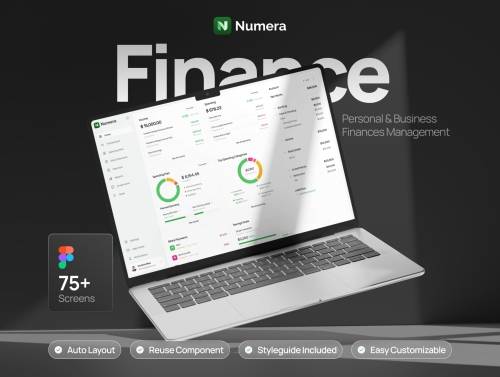 'Numera - Finance Dashboard UI Kit'