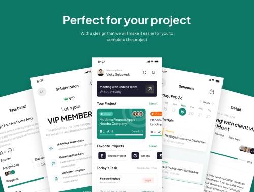 'Taskly - Task Manager App UI Kits'