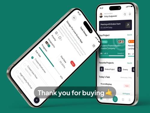 'Taskly - Task Manager App UI Kits'