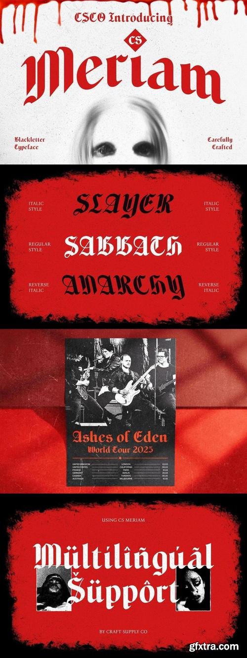 Meriam - Blackletter Font