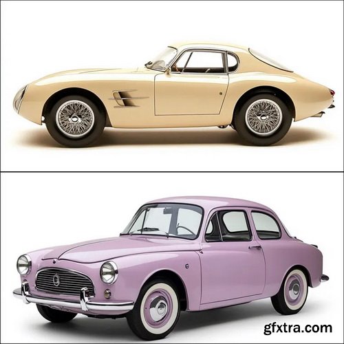 Midjourney Prompts for Vintage Cars Clipart