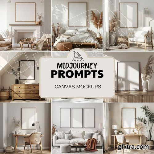 Midjourney Prompts for Canvas Mockups Midjourney Prompts for Canvas Mockups