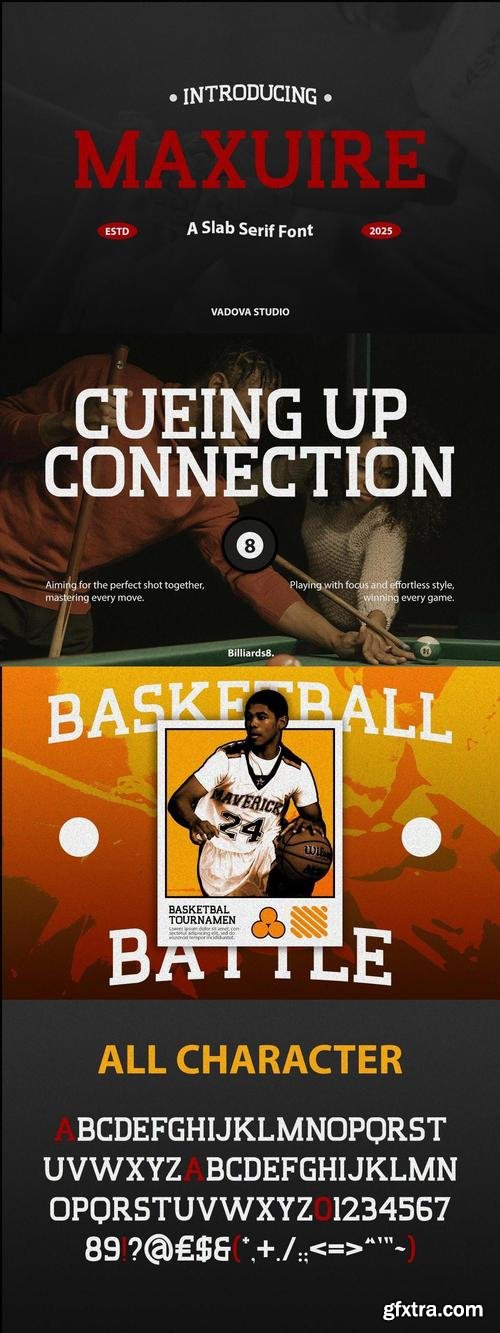 Maxuire Slab Serif Font