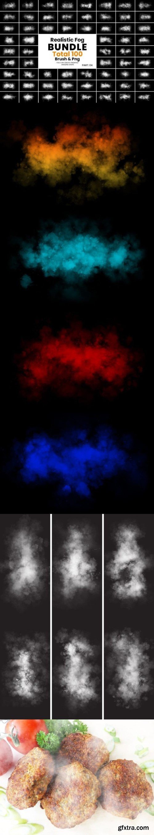 100 Realistic Fog Brush and Png