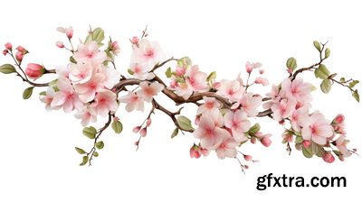 SPRING BRANCHES - Buds, Sprouts & Flowered 85xPNG SPRING BRANCHES - Buds, Sprouts & Flowered 85xPNG