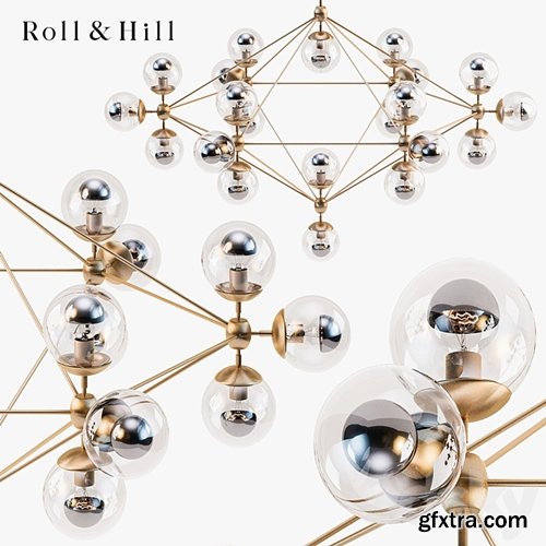 3dsky Pro - Roll & Hill Modo 6 sided chandelier