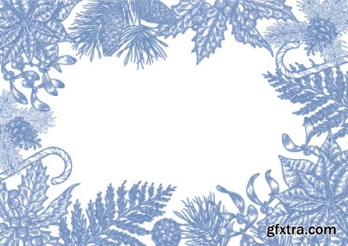 Vintage Flowers Template 16xAI