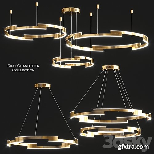 3dsky Pro - Ring chandelier collection