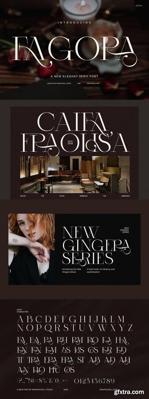 Fagora Calligraphy Serif Fonts