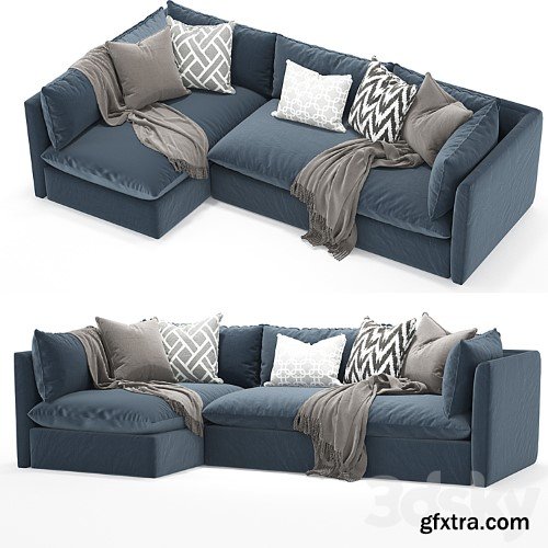 3dsky Pro - west elm _Shelter Sectional sofa