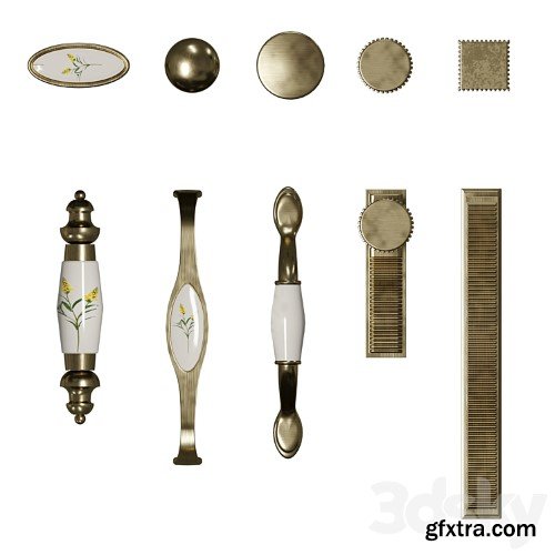 3dsky Pro - Kitchen faces in the classic style set 001