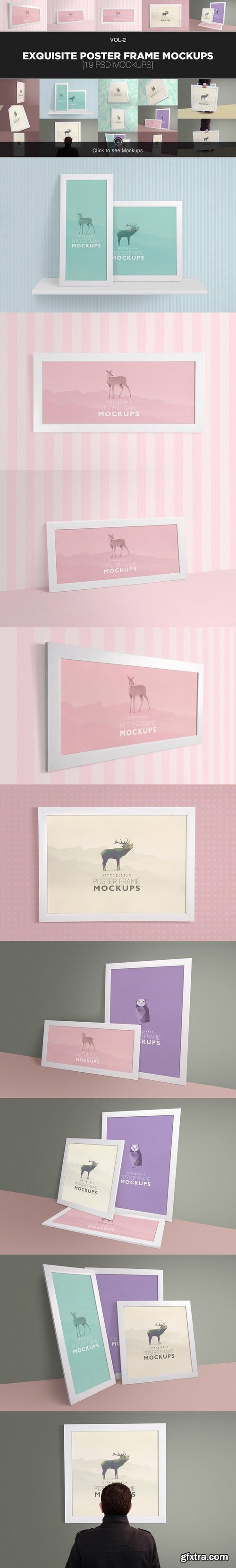 CM - Photo & Poster Frame Mockup Bundle 411060