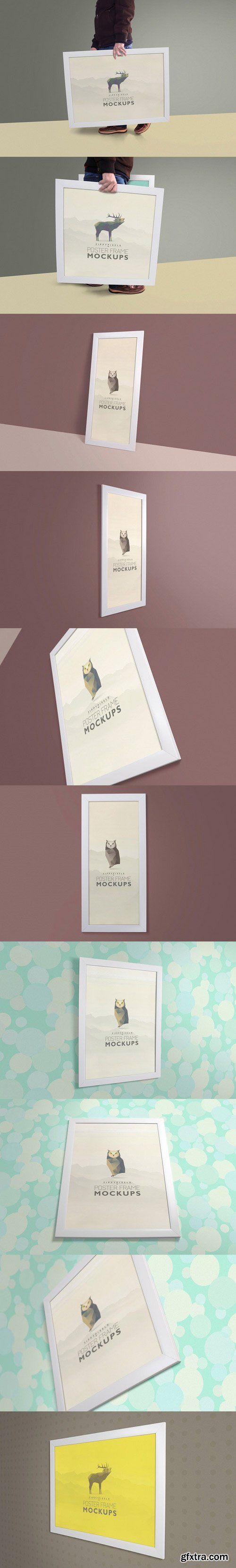 CM - Photo & Poster Frame Mockup Bundle 411060