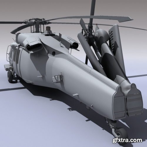 CGTrader - UH 60 Blackhawk Navy Helicopter 3D model