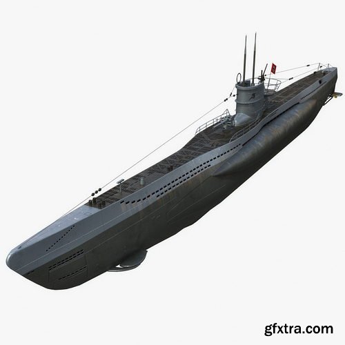 U-Boat Type VIIC 3D model
