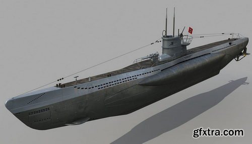 U-Boat Type VIIC 3D model