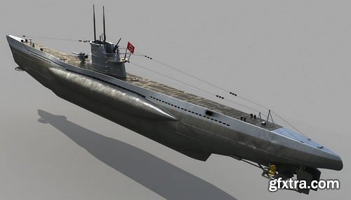 U-Boat Type VIIC 3D model