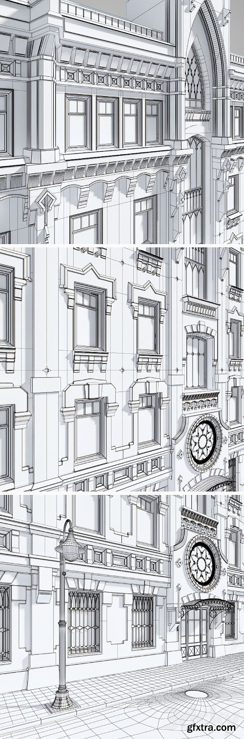 3dsky Pro - Building facade