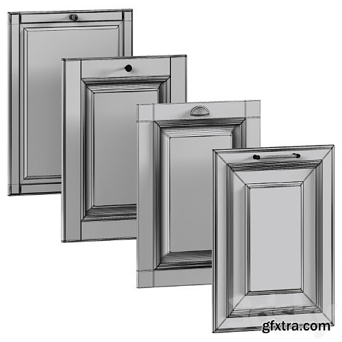 3dsky Pro - Kitchen facades in a classic style