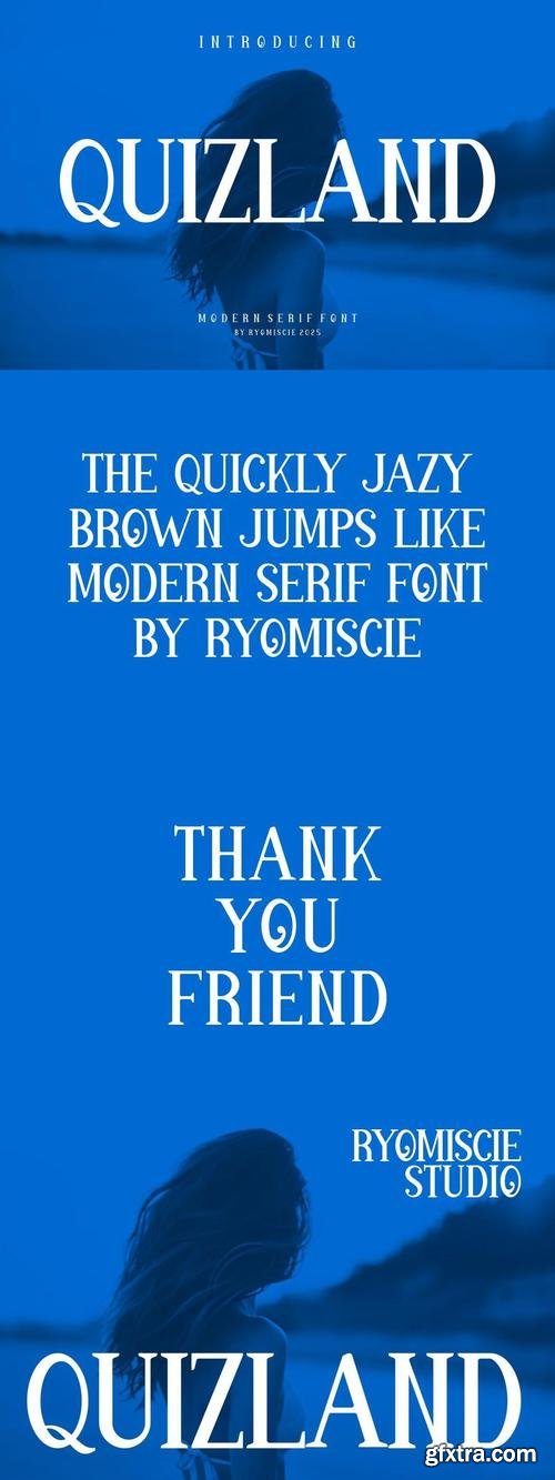 Quizland - Modern Serif Font
