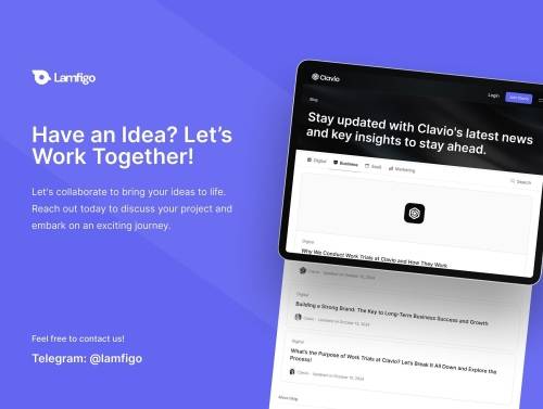 'Clavio - SAAS Website UI Kit Design'