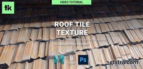 Artstation - Roof Tile Texture - Complete Workflow From 3D Modeling to Photoshop