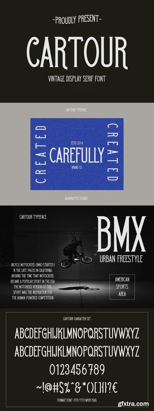 Cartour - Vintage Display Serif Font