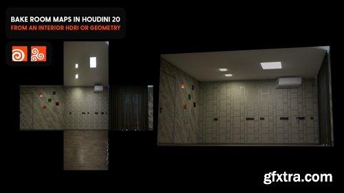Cgside - Bake room maps in karma from HDRI interiors H20